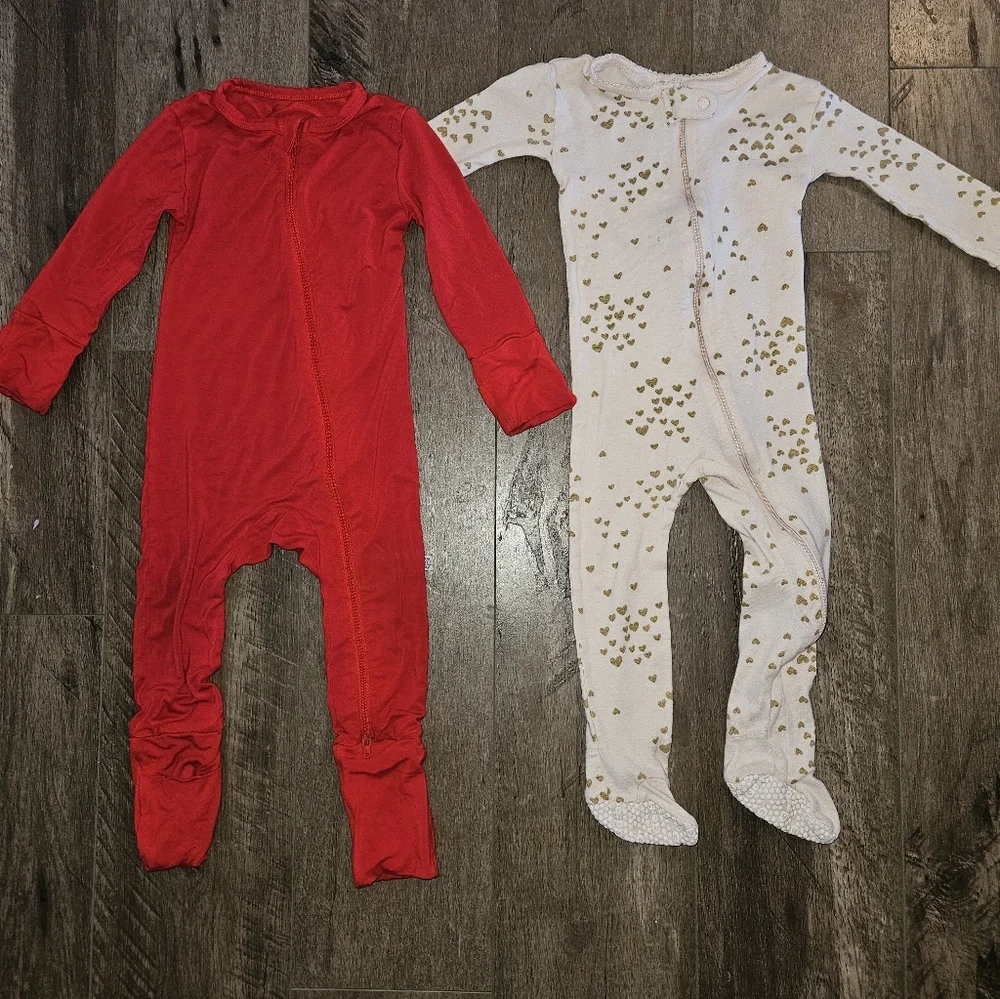 Girly Cozy Footie Pajamas 😴 18 Months - 6 Pieces - Picture 4 of 5